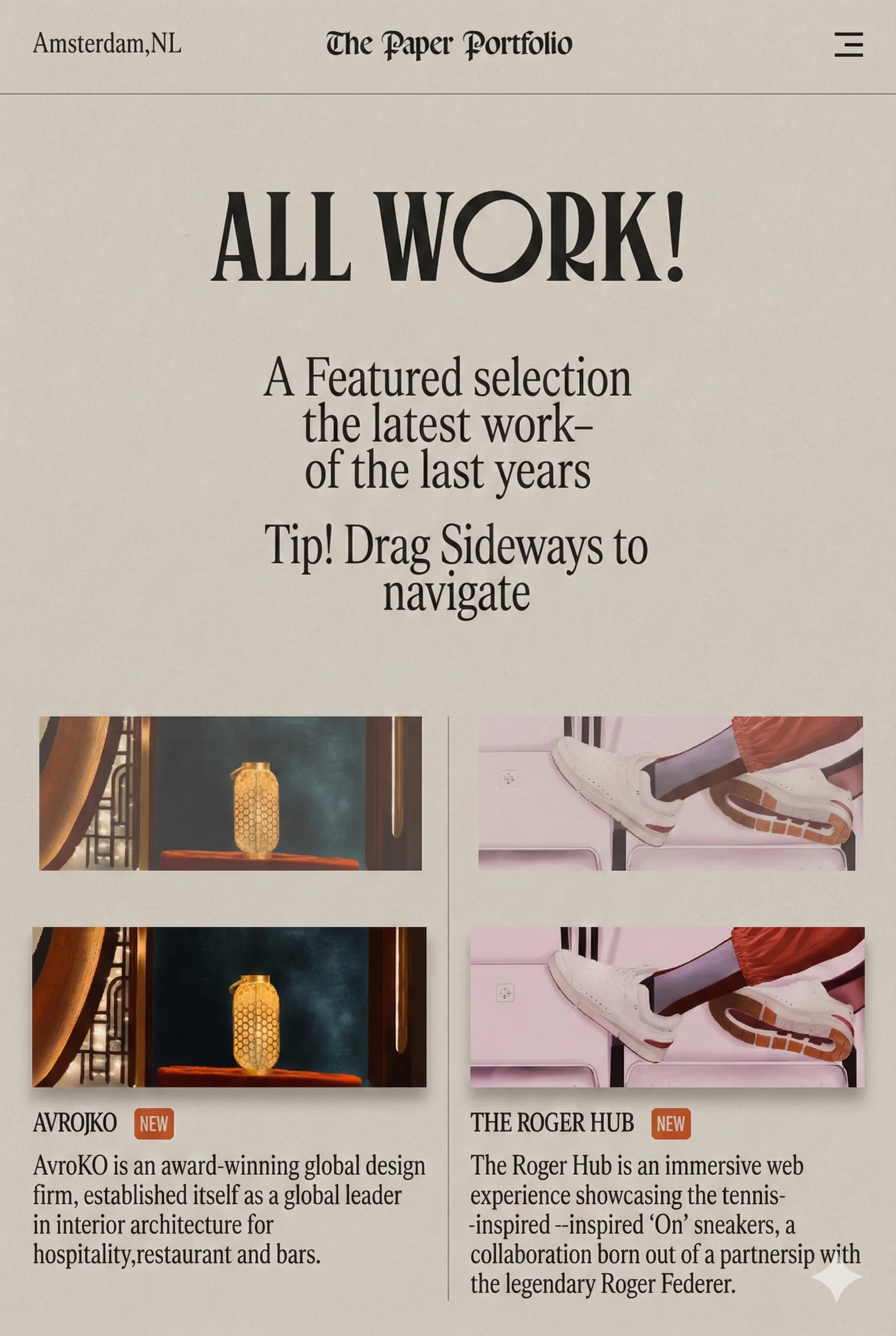 Miranda Paper Portfolio Theme