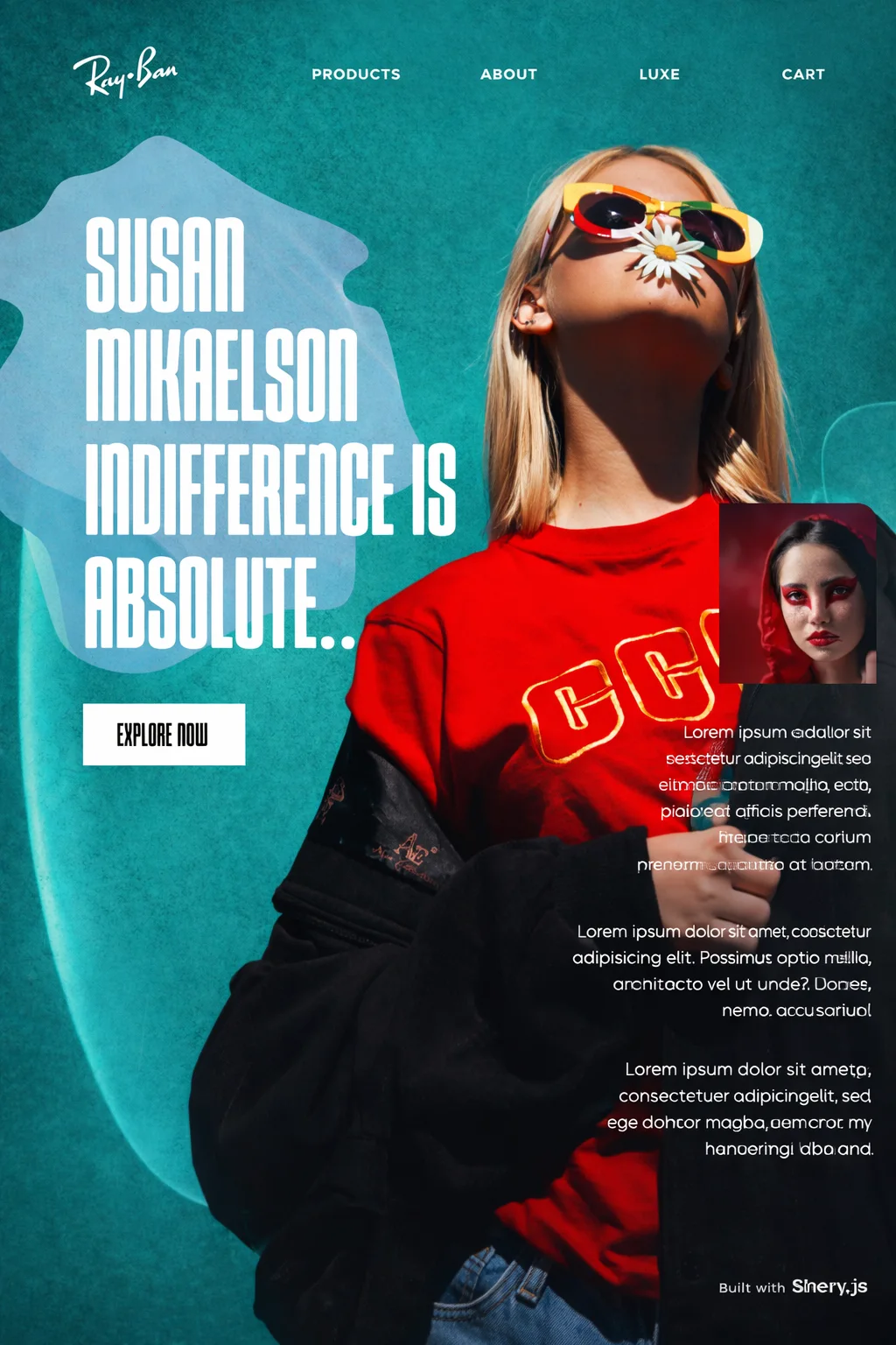 Advance Landing Page using Shery.Js