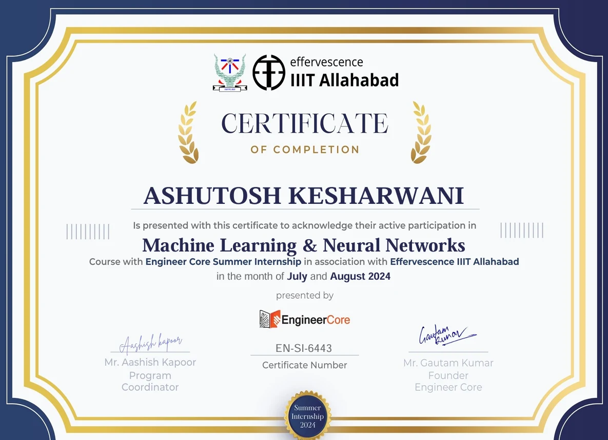 Machine-Learning | IIT Certificate